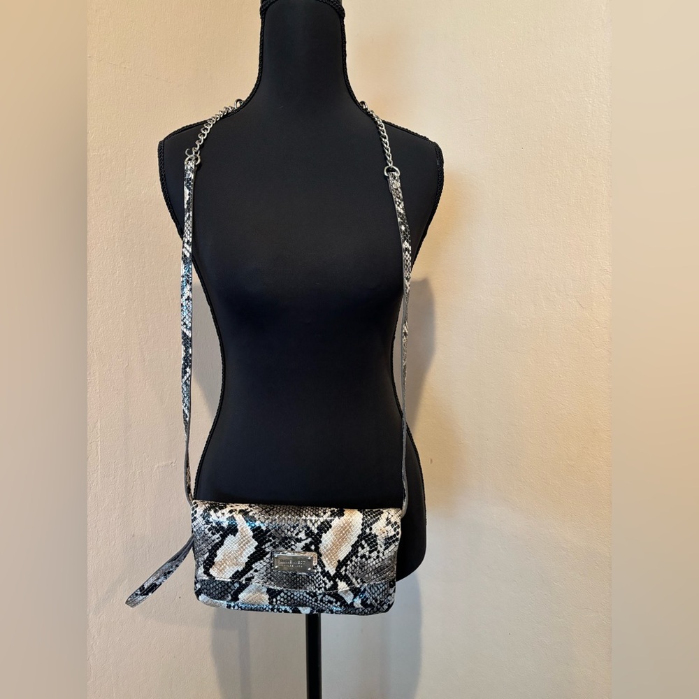 Nine West Faux Snakeskin Crossbody Bag with Removable Strap